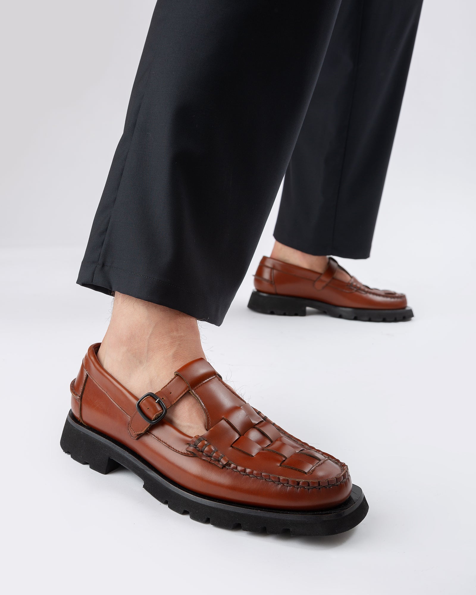 SOLLER SPORT - Tread Sole T-Bar Loafer