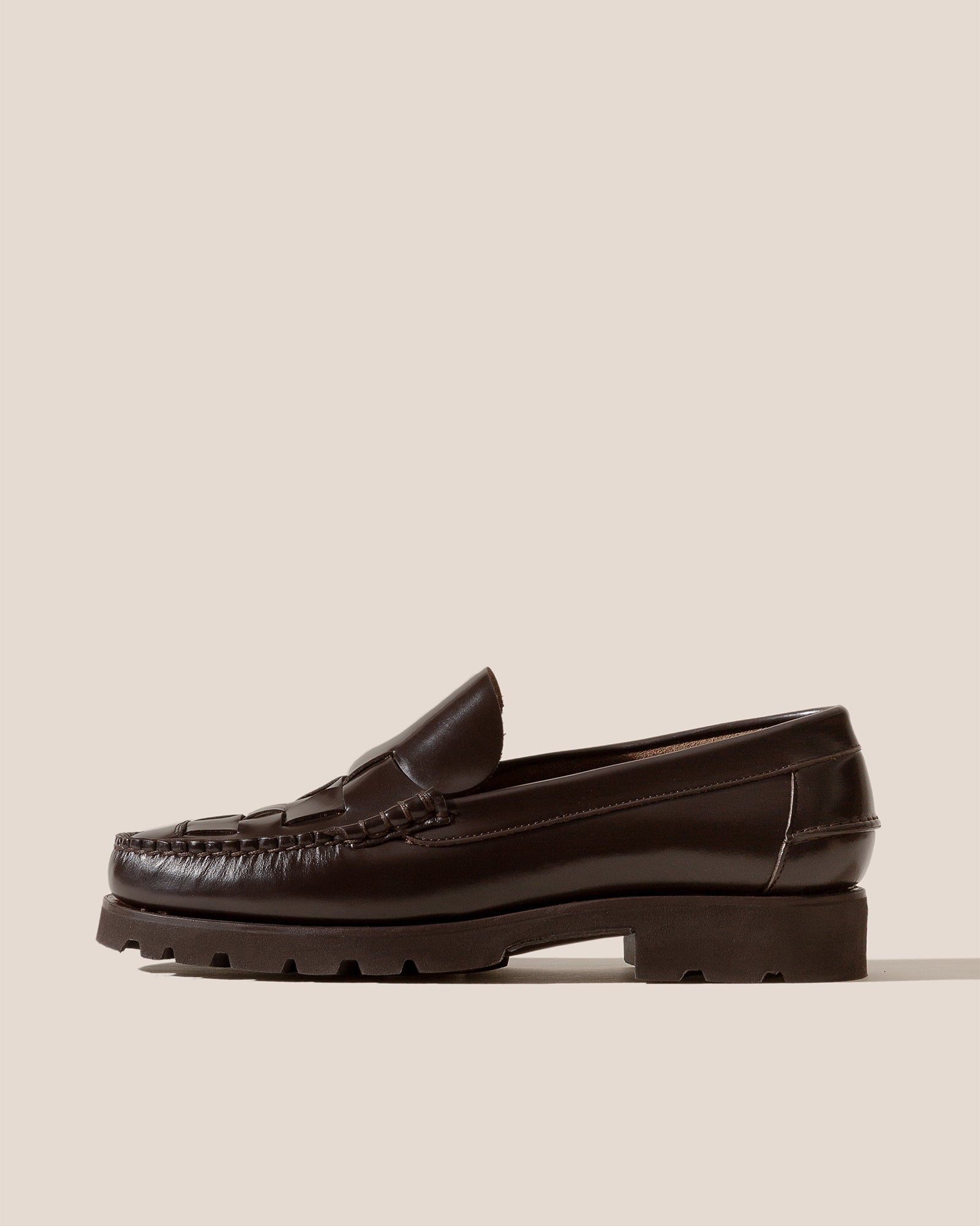 NOMBELA R SPORT - Men's Tread Sole Interwoven Detail Slip-On Loafer