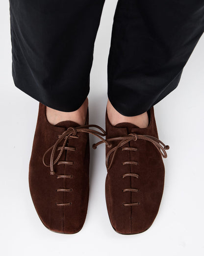 PLEGADA SUEDE - Deconstructed Lace-up Shoe