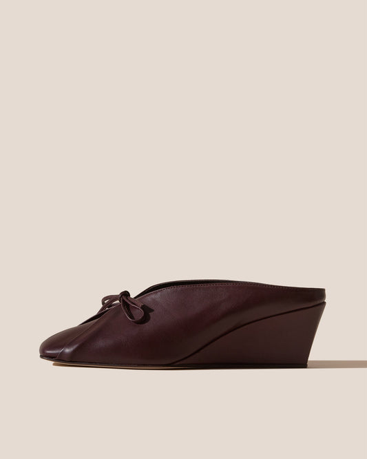 RESSO - Bow-Detail Wedged Mule