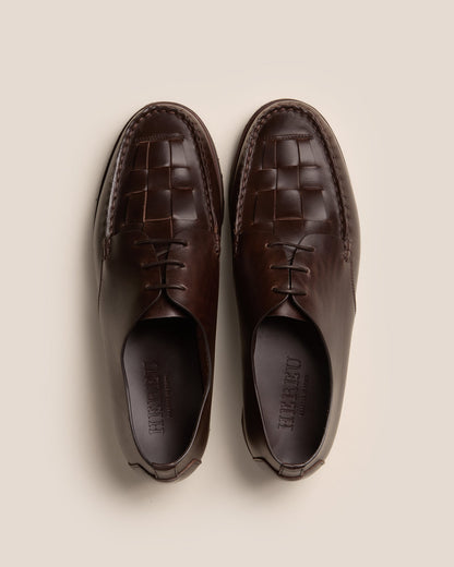 COLOM SPORT VEG TAN - Men's Interwoven Detail Lace-up Loafer