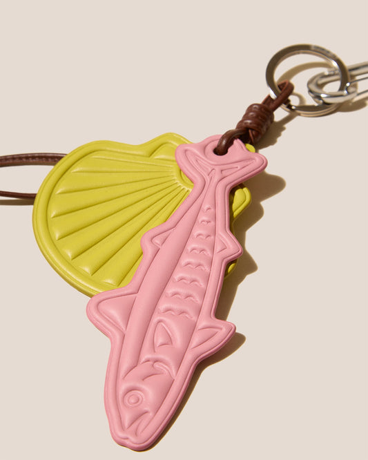 LAMAR KEYCHAIN - Embossed Leather Keychain