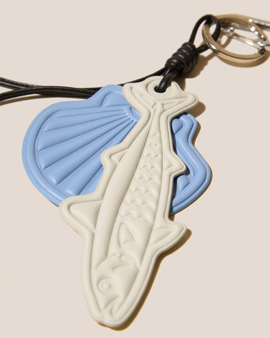 LAMAR KEYCHAIN - Embossed Leather Keychain