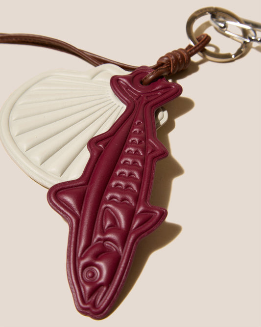 LAMAR KEYCHAIN - Embossed Leather Keychain