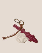 LAMAR KEYCHAIN - Embossed Leather Keychain