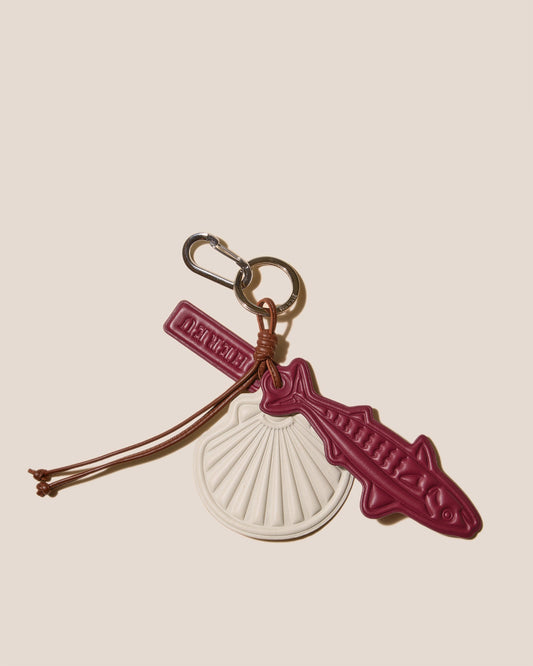 LAMAR KEYCHAIN - Embossed Leather Keychain