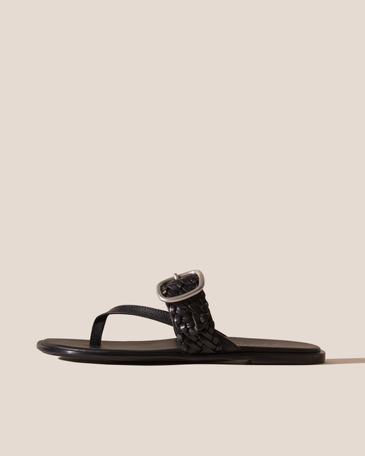 TANCA - Woven Belt Detail Thong Sandal