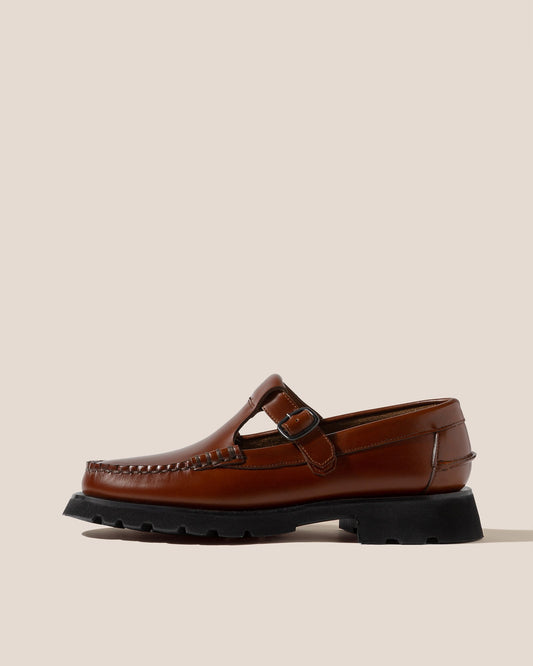 ALBER SPORT - Tread Sole T-Bar Loafer