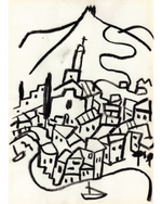 "Vistas de Cadaqués III" - Javier Mariscal Artwork
